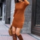 thumbnail image 5 of Puntoco Suéter Mujer Otoño E Invierno Casual Suelto Cálido Color Sólido Manga Larga Cuello Redondo Manga Larga Vestido Suéter Sexy Liquidación De Navidad Puntoco Puntoco-5261, 5 of 5