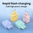 thumbnail image 2 of Adapter For Mobile Phone Travel Charger Charging lndicator Travel Multi Intelligent Head Luminous Port Battery Charger Green, 2 of 6
