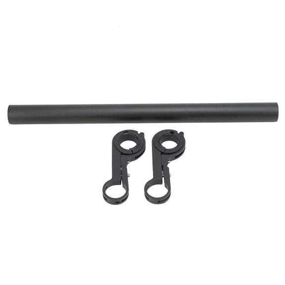 Riousery 30CM Aluminum Alloy Bicycle Handlebar Extender Bracket Mount Bike Headlight Bar Dual Clamp Extension Support for 22.2mm-31.8mm Handlebars (30 cm / 11.8 inches), Black