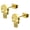 Gold, variant on Stainless Steel Punisher Skull Cut-Out Button Stud Post Earrings