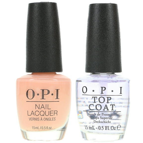 OPI Bubble Bath 0.5 oz & Top Coat 0.5 oz Combo Pack