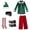 Z2-Green, variant on Shadoumai Men’s Christmas Elf Costume Adult Elf Costume Christmas Santa Helper Cosplay Suit with Hat Striped Socks