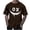 Brown, variant on T Shirts for Man Cotton,Mens Graphic T-Shirts Short Sleeve Streetwear Hip Hop T Shirt Casual T Shirt Funny Smile Black Teeth Graphic T-Shirts