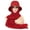 Wine Red, variant on ruhuadgb Sun Hat Multifunctional Durable Breathable All Match Soft Daily Wear 2 in 1 Chiffon Bucket Hat Scarf Set for