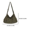 thumbnail image 2 of Bolso bandolera sencillo de lona para mujer correa ajustable de gran capacidad para fiestas y vacaciones, 2 of 8