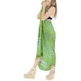 thumbnail image 5 of HAPPY BAY Women's Bikini Sarong Swimwear Swim Cover up Skirt Bathing suit Summer Wraps Beach Wrap Coverups for Women Beachwear One Size Tie Dye, Shamrock Green, 5 of 6