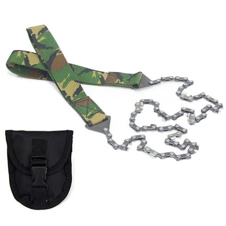 

Nitouy Chainsaw Practical Logging Saws Outdoor Survival Hacksaw (Camouflage 11 Tooth)