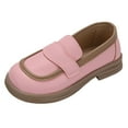 thumbnail image 1 of B91xZ Chaussures de Robe pour Petite Fille, Chaussures de Fête à Enfiler pour École, Rose 2.5, 1 of 5
