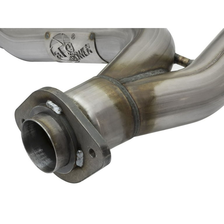 aFe Twisted Steel 2.5in Y-Pipe Stainless Steel Exhaust