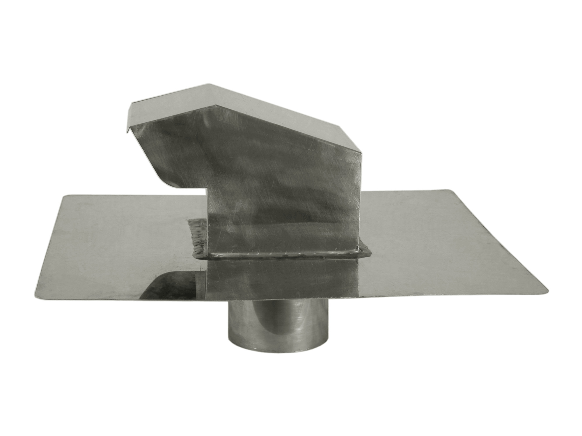 Stainless Steel Rooftop Dryer Vent - Exhaust Vent (4" - 12") Duct Size: 4", Flapper - Screen: Flapper & Screen