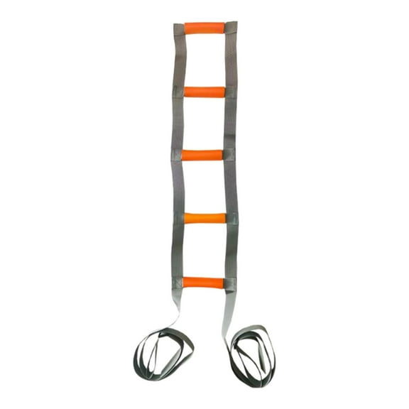 Bed Ladder Assist Strap Sit Up Helper with Multiple Nonslip Handles for Elderly Adults and Seniors