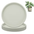 thumbnail image 1 of Uxcell 2-Pack Ceramic Plant Saucers, 4.3 Inch ID Flower Pot Plant Saucers, Flowerpot Drip Tray [4.7 Inch OD, Gray], 1 of 6