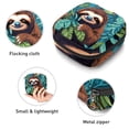 thumbnail image 3 of Sloth Sanitary Napkin Storage Bag with Plush Fabric, Sponge, and Oxford Cloth Material for Girls Ages 10-12, 3 of 6