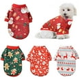 thumbnail image 3 of Christmas Fleece Dog Warm Clothes Cotton Pet Winter Clothing for Small Dog Cat Shirt Puppy Dog Costume Chihuahua Yorkies Outfit, 3 of 5