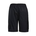 thumbnail image 4 of Abcnature Men's Athletic Shorts, Sports Gym Running Short Pants, Men's Multi-pocket Overalls Shorts, Loose Outdoor Shorts, Sports Fitness, Cargo Casual Hiking Shorts Black XL, 4 of 5