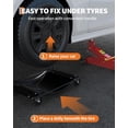thumbnail image 3 of Amkui Wheel Dolly Set of 4, Car Tire Stake Set 10,000LBS Car Moving Dolly, Heavy-Duty Car Tire Cart Moving Cars, Trucks, Trailers, Motorcycles, and Boats, 3 of 7