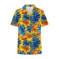 thumbnail image 6 of QUNYINEY Casual Women Button Down Shirts Collared Hawaiian Short Sleeve Tops Summer Beach Loose Women's Tops, 6 of 6