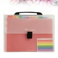 thumbnail image 4 of MRLESS 13-Pocket A4 Expanding Accordion File Folder with Buckle Closure and Carry Handle, Plastic Document Organizer, 4 of 8