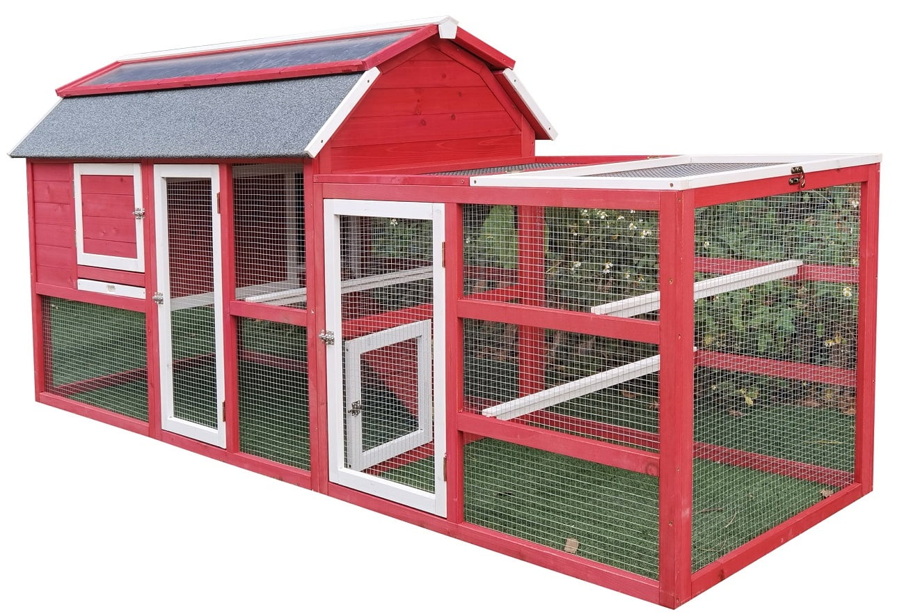 Chicken Coop Outlet Large 102" Wood Backyard Hen House Nesting Box