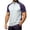 Purple, variant on Mens Ice Silk Half Zip Tees Quick Dry Breathable Color Block Slim Fit Shirts Summer Outdoor Cycling Running Training Tops