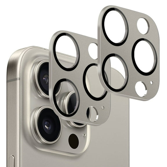 SaharaCase - ZeroDamage HD Flexible Glass Camera Lens Protector for iPhone 15 Pro/15 Pro Max