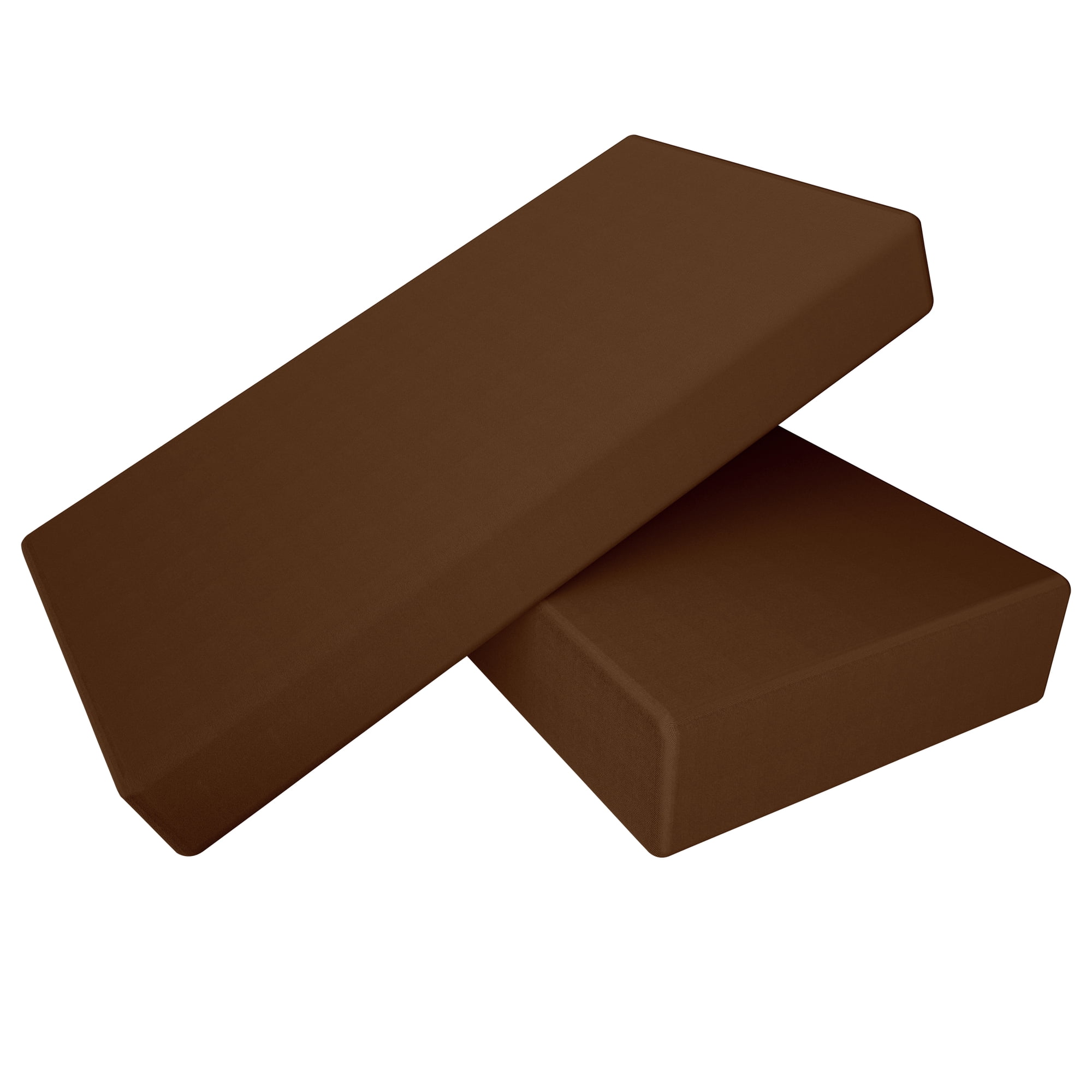 Ntbay 2 Pack 100% Brushed Microfiber Fitted Crib Sheets Ultra Cozy and Soft Crib Sheet for Standard Crib and Toddler Mattresses Boys Girls Unisex 28 x 52 Brown