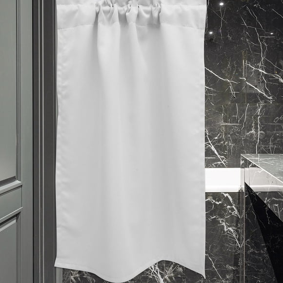 VERDANVERSE White Bathroom Window Curtains Short Half Curtain Made from Polyester for Kitchen and Rv Use