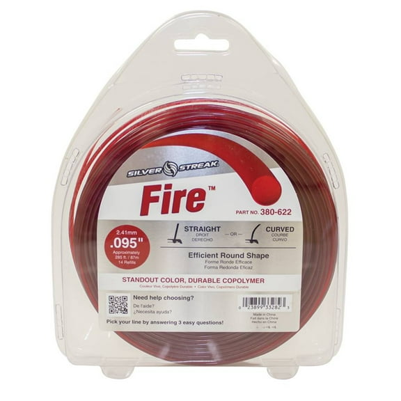 Stens Silver Streak Fire Trimmer Line for .095 1 lb. Donut, 380-622