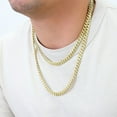 thumbnail image 6 of Nuragold 10k Real Yellow Gold Royal Monaco 7.5mm Miami Cuban Link Necklace (16"-30") Italian Jewelry for Men & Women, 6 of 11