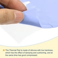 thumbnail image 4 of Uxcell Silicone Thermal Conductive Pads 0.39x0.39x0.1inch Heatsink Cool Blue 100 Count, 4 of 5