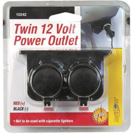 - 10242 Auxiliary Twin Power Outlet, Front Glass Black Packs Signal 6907 12V Light 1431 Outlet 1439 Bullet Rear Auxiliary 5011 Aux Accent LED Twin with Cap 6 Saddlebag.., By Custom Accessories