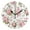 Black, variant on Chic Pink Roses Round Wall Clock Silent Analog Battery Operated Gold Pointer Home Decor 9.84" Diameter