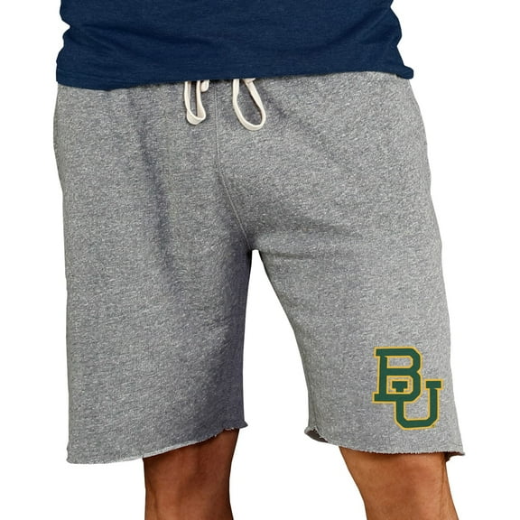 Men's Concepts Sport Gray Baylor Bears Mainstream Terry Shorts