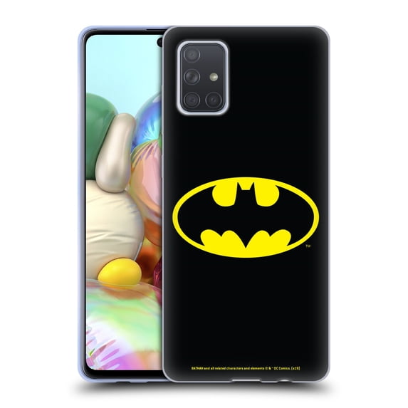 Head Case Designs Officially Licensed Batman DC Comics Logos Classic Soft Gel Case Compatible with Samsung Galaxy A71 (2019)