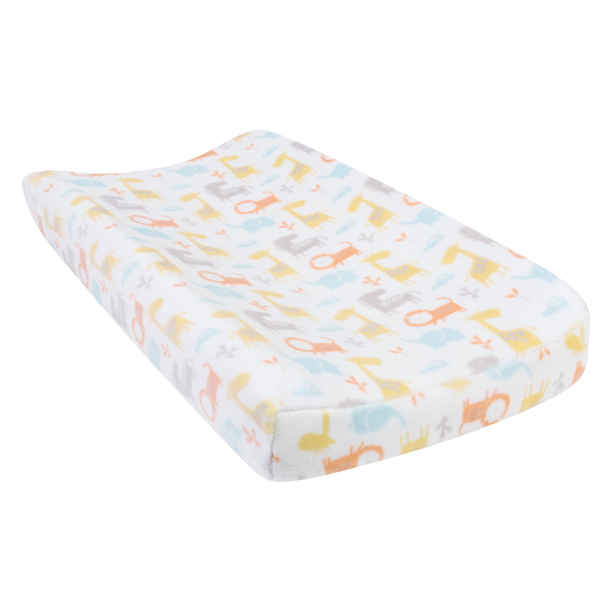 Crayon Jungle Plush Changing Pad Cover