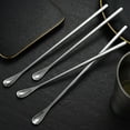 thumbnail image 5 of Moocorvic Long Handle Spoon Coffee Spoons , Coffee Stirrers Small Ice Tea Spoon Stainless Steel Teaspoon 8.66'', 5 of 6