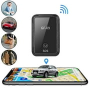 GPS Tracker for Vehicles, Mini Magnetic GPS Real time Car Locator, No Monthly Fee, Long Standby GSM SIM GF09 Tracker for Vehicle/Car/Person