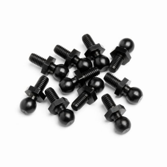 HPI Racing HPI86896 4.8 x 12 mm Ball Stud Blitz E-Firestorm Spare Parts, Black - 10 Piece