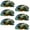 Multicolored 3, variant on PhooArto 6 Pcs Cup Drawer Pulls, Butterfly and Vintage Map Shell Shape Handles Cabinet Knobs for Dresser Cupboard Closet Wardrobe with Screws