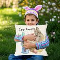 thumbnail image 6 of Moocorvic Christian Easter Pillows Covers Rabbit Cross Egg Decorative Throw Pillow Sofa Cushion Cover Spring Decor Easter Gifts Easter Toys 18x18, 6 of 7
