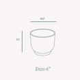 thumbnail image 4 of Bloem Enzo 6" Plastic Round Decorative Planter, Basil, 4-Pack, 4 of 8