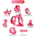 thumbnail image 3 of Katieovy Dog Harness and Dog Leash Set,Reflective No Pull Dog Harness for Medium Dog,Mesh Adjustable Dog Harness with Dog Poop Bag Holder,Pink, 3 of 7