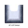 thumbnail image 3 of Better Trends 2 Piece Bathroom Rug Set, 100% Cotton, Extra Soft Tufted Bath Mat, Water Absorbent & Non Slip Bath Rug, (Gray) Torrent Collection, 3 of 6