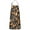 Halloween Pumpkin Doodle, variant on Halloween Pumpkin & Bones Pattern Apron-Garden Aprons for Women with Pockets-Cotton Linen Waterproof Kitchen Cooking Gardening Aprons Adjustable for Kitchen,Cooking,BBQ and Salon 33"x27"