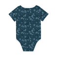 thumbnail image 2 of Daiia Rose Flowers Printed Unisex-Baby Short Sleeve Onesies Bodysuits Baby Climbing Clothes Soft and Comfortable Romper with Expandable Shoulder Design-6 Months, 2 of 8