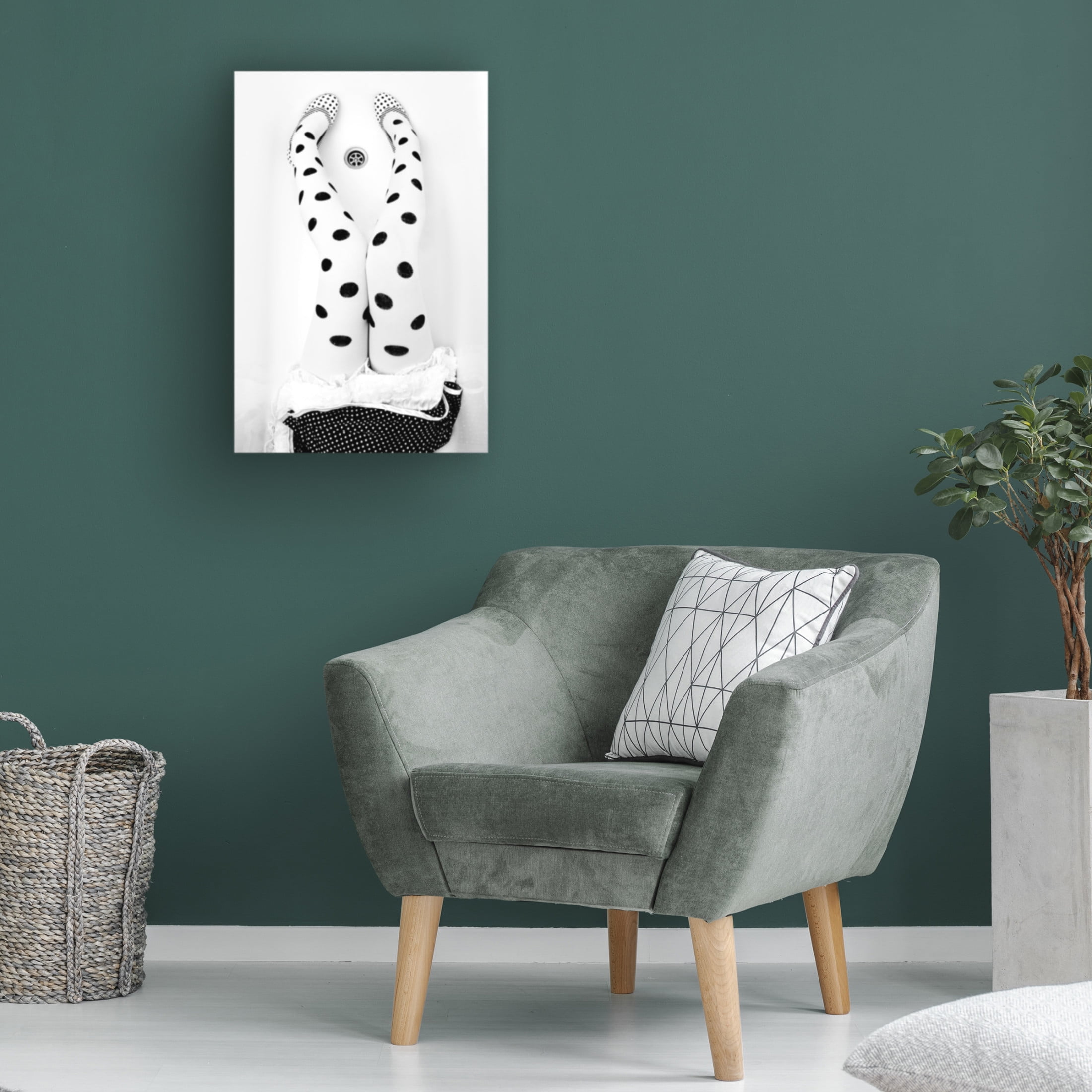 Canvas Wall Art - Adam Wasilewski 'Dotted 2' Wall Art for Living Room, Bedroom, or Office D?cor by Trademark Fine Art - 12 x 19 Inches
