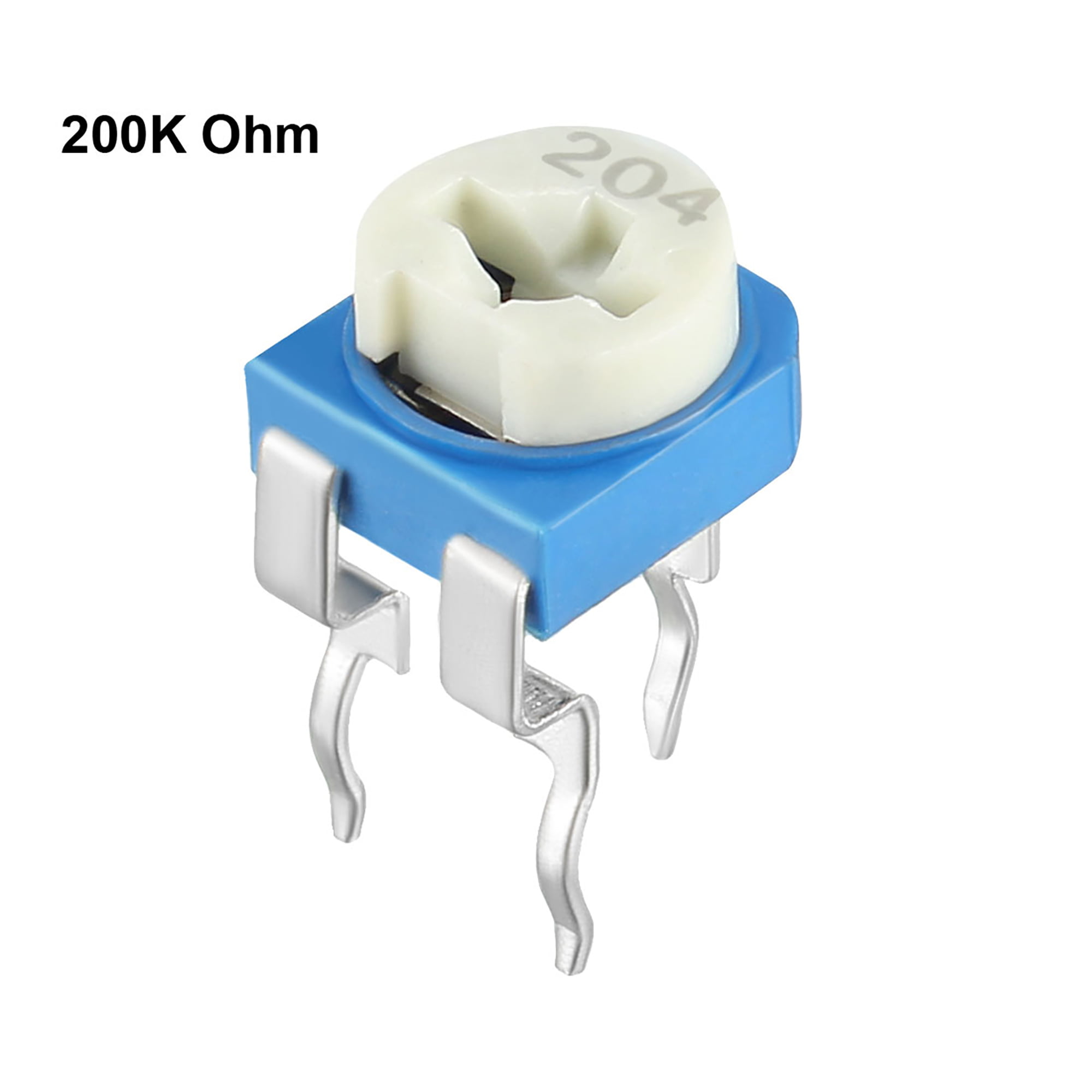 uxcell Resistors 10k Ohm Top Adjustment Horizontal Cermet Potentiometer 2 Pcs 