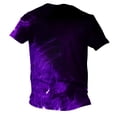 thumbnail image 5 of ZCFZJW 3D Workout Tees Shirt for Men Big and Tall Regular Fit Casual Fake Abs Print Summer Short Sleeve Round Neck Graphic T-Shirt Tops Purple S, 5 of 6