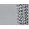 thumbnail image 2 of Zelouf Double Border Flock W/etched Glitter On Tulle  , Sewing, DIY, Crafts Fabric by the Yard, Black/silver, 5 Yard, 2 of 2