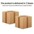 thumbnail image 7 of Walsunny 2PCS Wooden Bookshelves Bookcases 5 Tiers H-Shaped Open Display Shelves Brown, 7 of 7